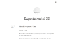 Desktop Screenshot of experimental3d.com