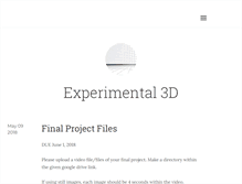 Tablet Screenshot of experimental3d.com